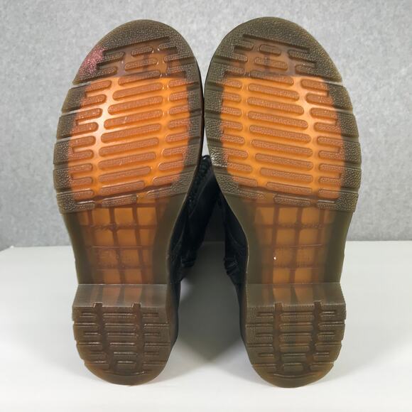 Dr Martens 1B60 Boots Womens US 9 Black Leather 20 Eye Knee High Lace Up EU 41 - Picture 8 of 16